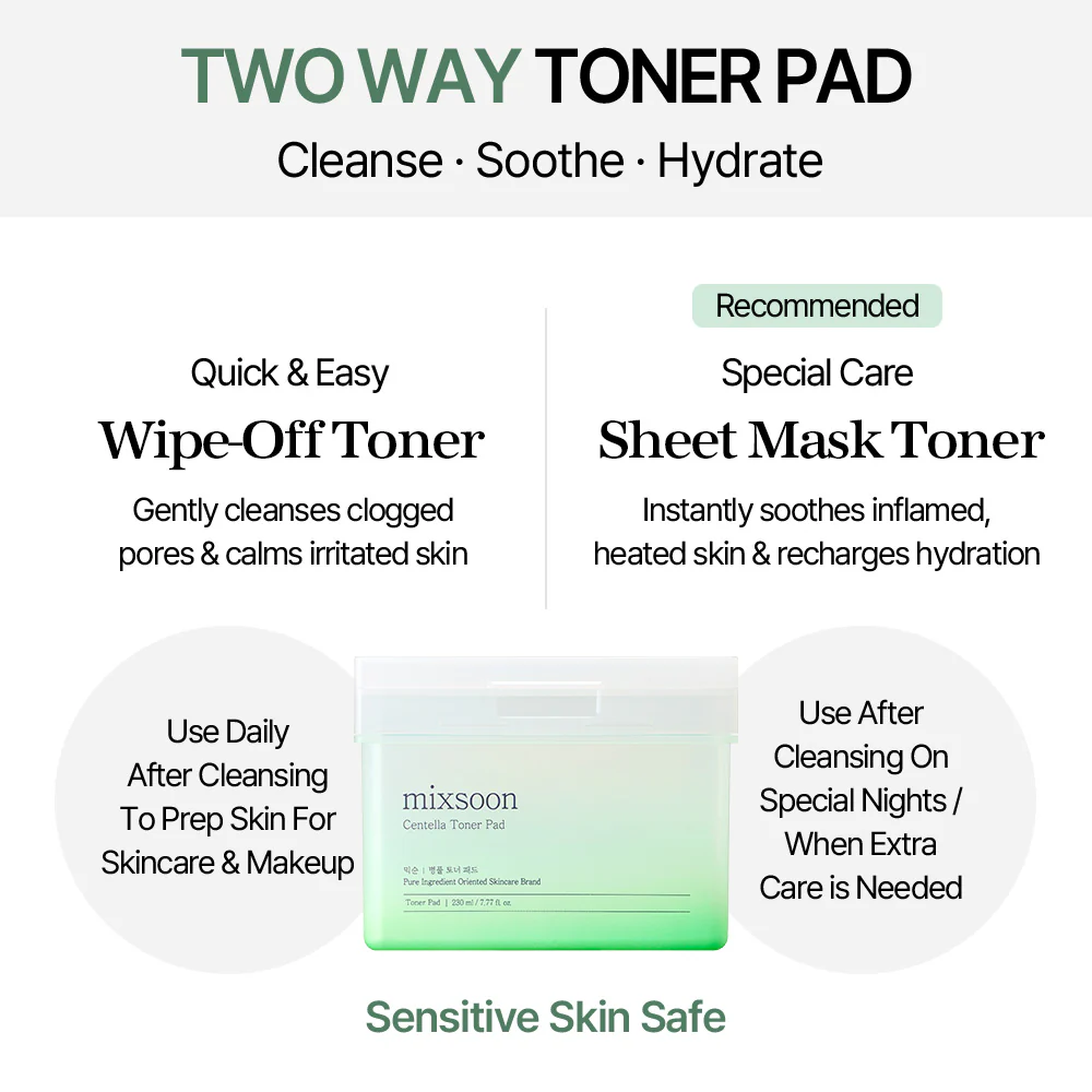 mixsoon Daily Cica Routine for Sensitive Skin