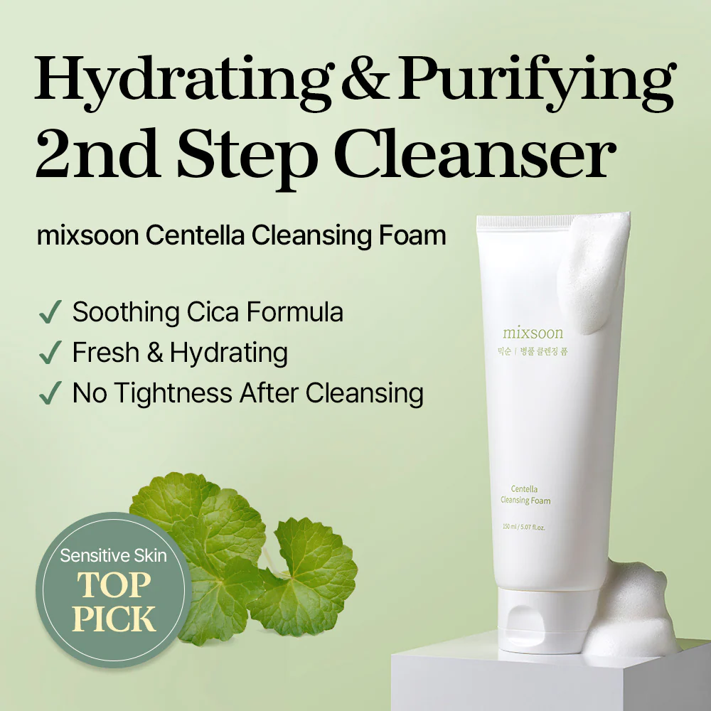 mixsoon Centella Cleansing Foam 150ml 3 mixsoon Centella Cleansing Foam 150ml