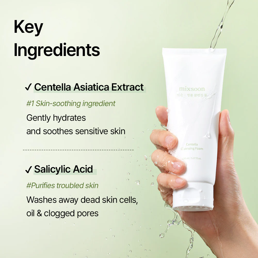 mixsoon Centella Cleansing Foam 150ml 5 mixsoon Centella Cleansing Foam 150ml